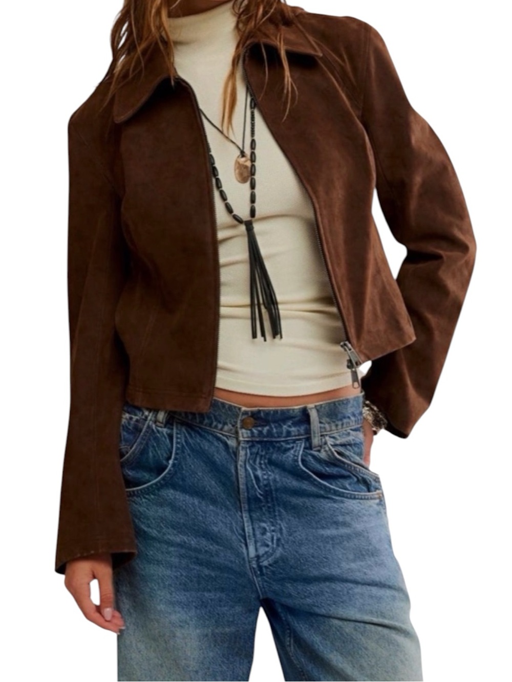 NWT We The Free River Faux Suede Jacket